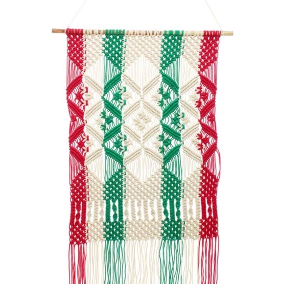 Anthropologie Other - Christmas/Holiday Boho Art Macrame Wall Hanging 🐑